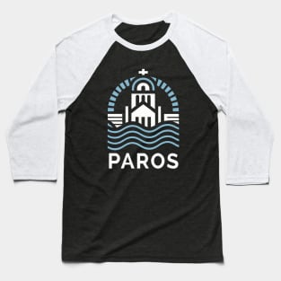 Paros, Greek Island Baseball T-Shirt